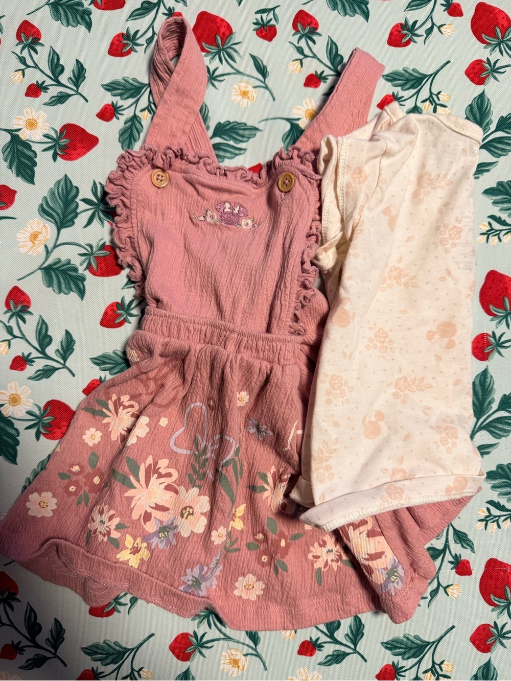 Disney Dusty Rose Dress with Cream Tee